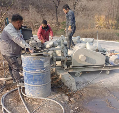 万州路面下沉注浆